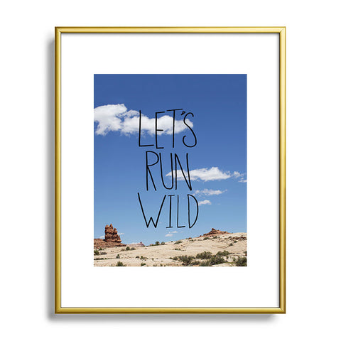 Leah Flores Lets Run Wild X Moab Metal Framed Art Print