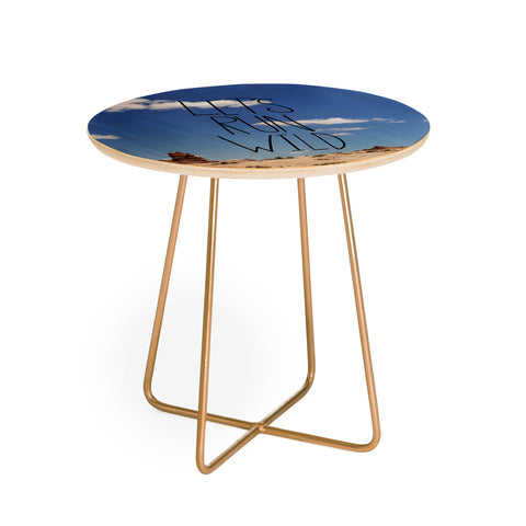 Leah Flores Lets Run Wild X Moab Round Side Table