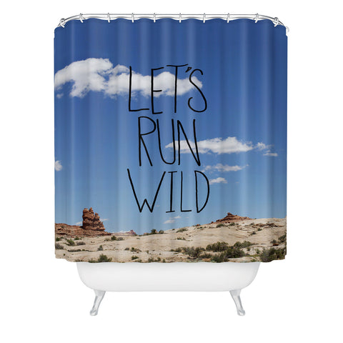 Leah Flores Lets Run Wild X Moab Shower Curtain