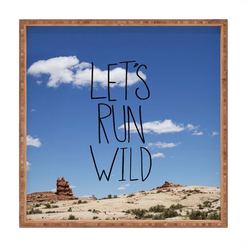 Leah Flores Lets Run Wild X Moab Square Tray
