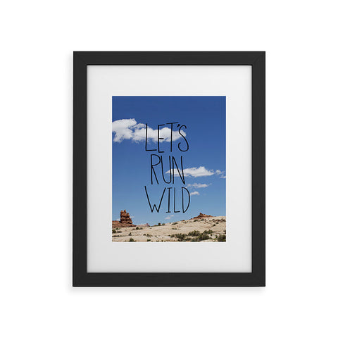 Leah Flores Lets Run Wild X Moab Framed Art Print