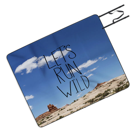 Leah Flores Lets Run Wild X Moab Picnic Blanket