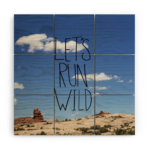 Leah Flores Lets Run Wild X Moab Wood Wall Mural