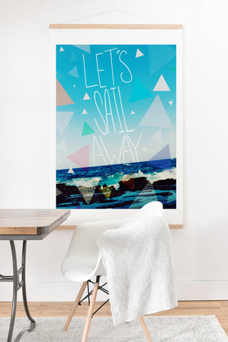 Leah Flores Lets Sail Away Art Print And Hanger