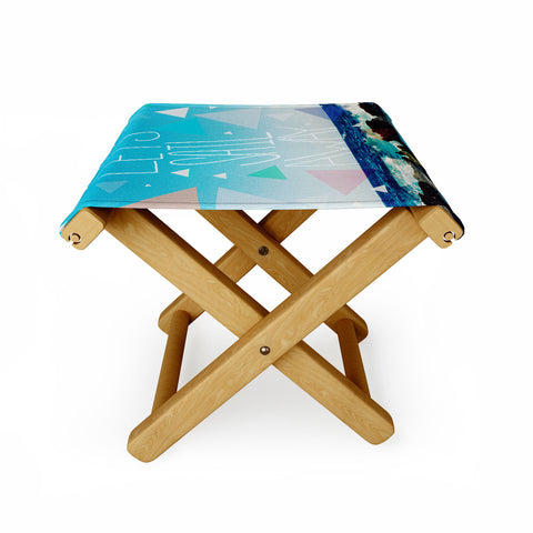 Leah Flores Lets Sail Away Folding Stool