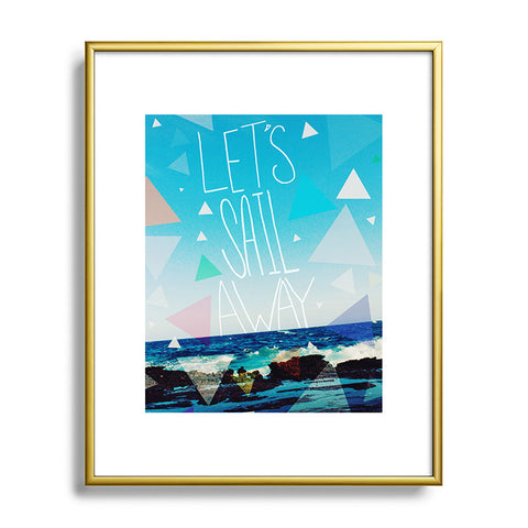 Leah Flores Lets Sail Away Metal Framed Art Print