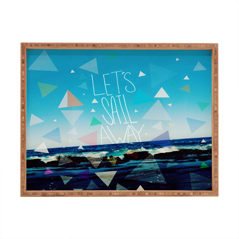 Leah Flores Lets Sail Away Rectangular Tray
