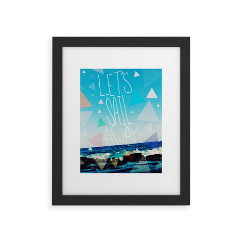 Leah Flores Lets Sail Away Framed Art Print