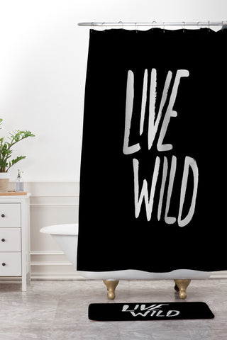 Leah Flores Live Wild Shower Curtain And Mat