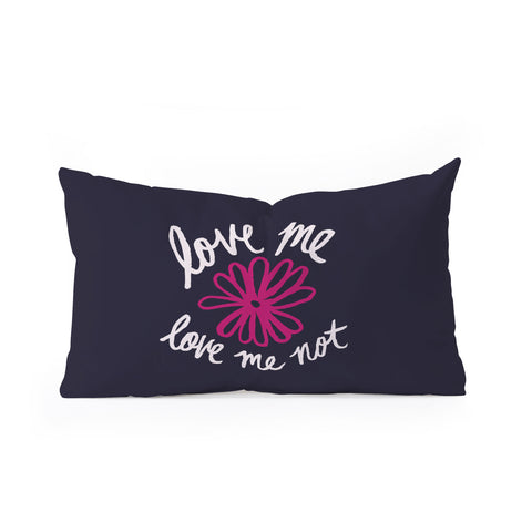 Leah Flores Love Me Love Me Not Oblong Throw Pillow