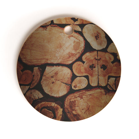 Leah Flores Lumberjack Cutting Board Round
