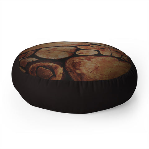 Leah Flores Lumberjack Floor Pillow Round