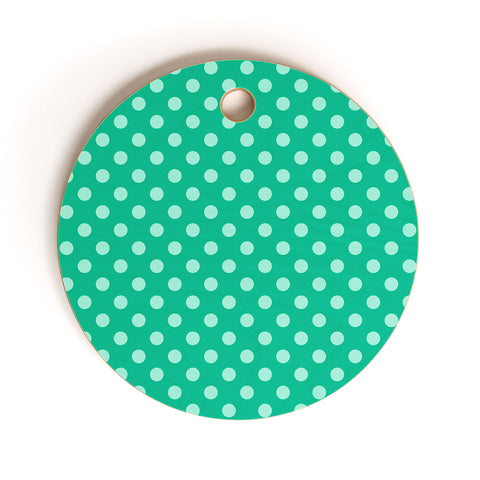 Leah Flores Minty Freshness Cutting Board Round