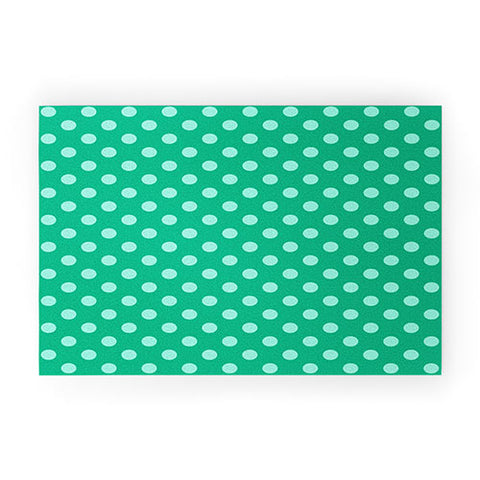 Leah Flores Minty Freshness Welcome Mat