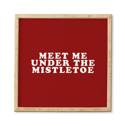 Leah Flores Mistletoe Kiss Framed Wall Art