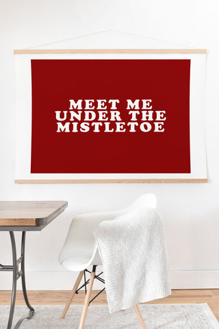 Leah Flores Mistletoe Kiss Art Print And Hanger