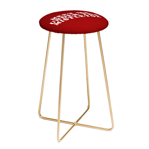 Leah Flores Mistletoe Kiss Counter Stool