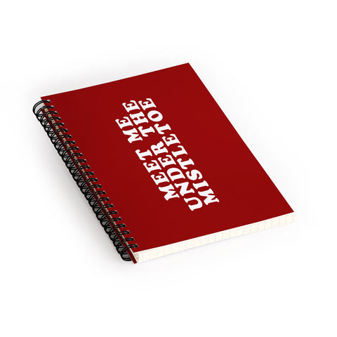 Leah Flores Mistletoe Kiss Spiral Notebook