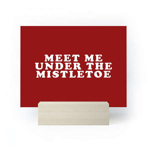 Leah Flores Mistletoe Kiss Mini Art Print