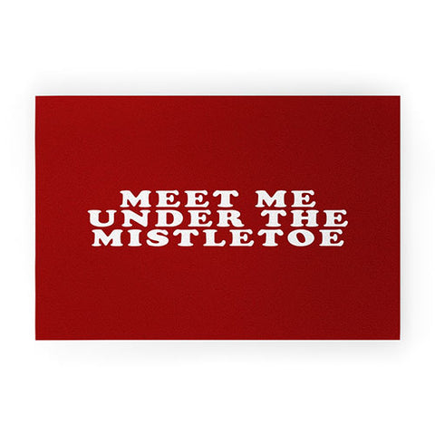 Leah Flores Mistletoe Kiss Welcome Mat