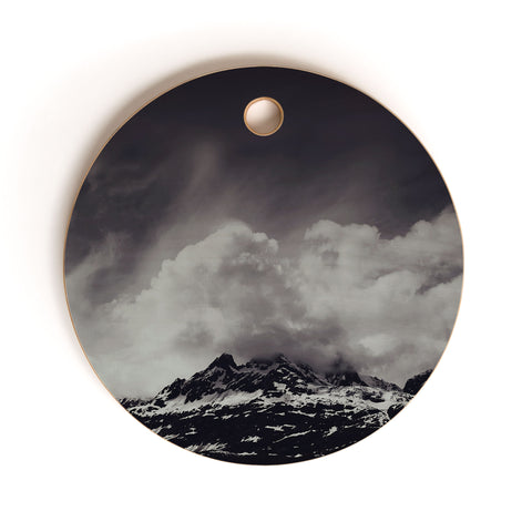 Leah Flores Mountain Cutting Board Round