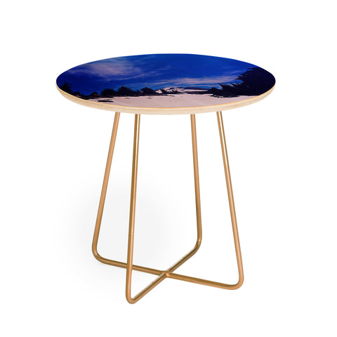 Leah Flores Mt Hood Round Side Table