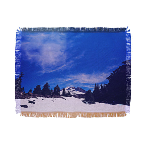 Leah Flores Mt Hood Throw Blanket