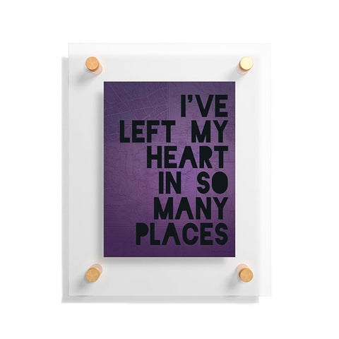 Leah Flores My Heart Floating Acrylic Print