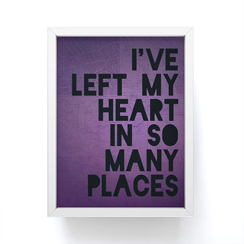 Leah Flores My Heart Framed Mini Art Print