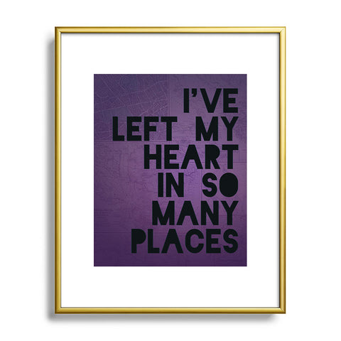 Leah Flores My Heart Metal Framed Art Print