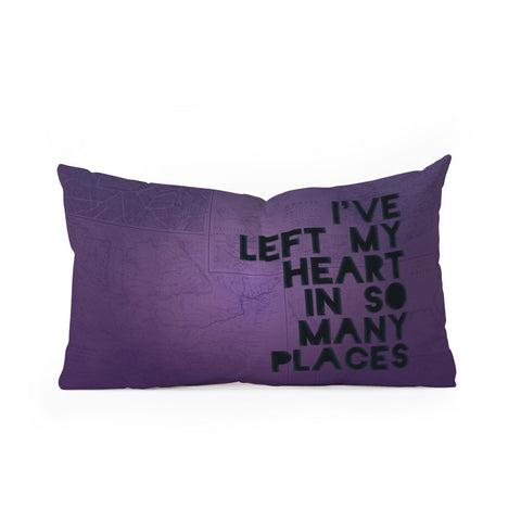 Leah Flores My Heart Oblong Throw Pillow