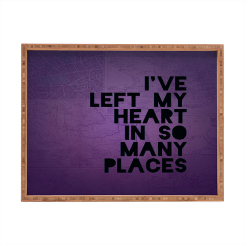 Leah Flores My Heart Rectangular Tray