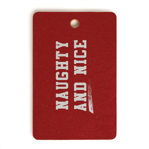 Leah Flores Naughty and Nice Cutting Board Rectangle