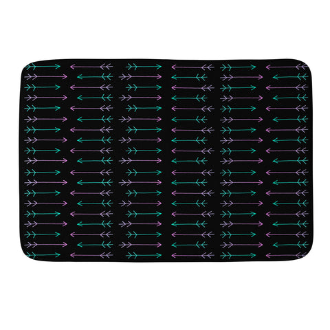 Leah Flores Neon Warrior Memory Foam Bath Mat