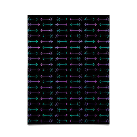 Leah Flores Neon Warrior Poster