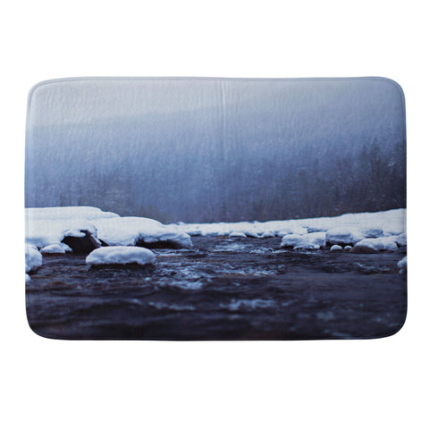 Leah Flores Nisqually River Memory Foam Bath Mat