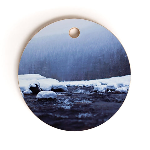 Leah Flores Nisqually River Cutting Board Round
