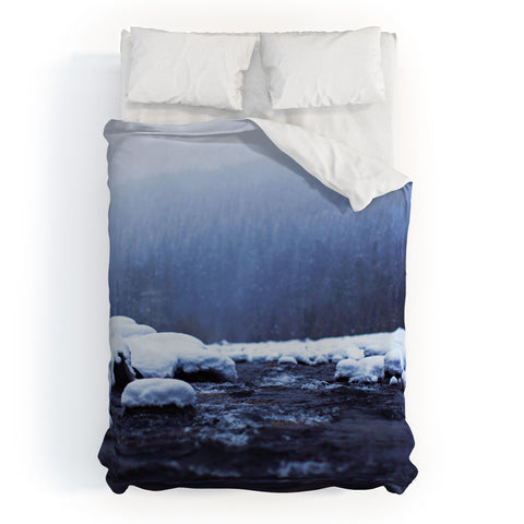 Leah Flores Nisqually River Duvet Cover