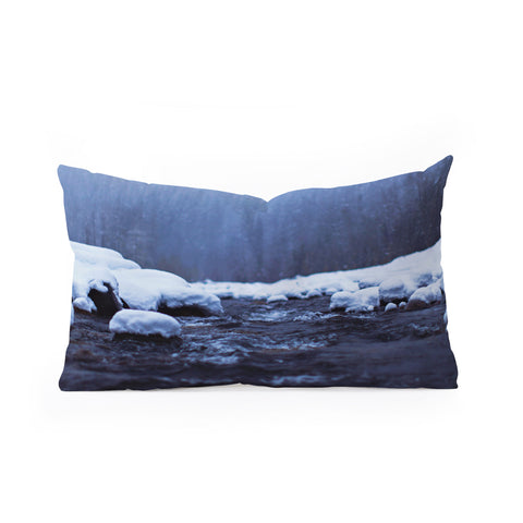 Leah Flores Nisqually River Oblong Throw Pillow