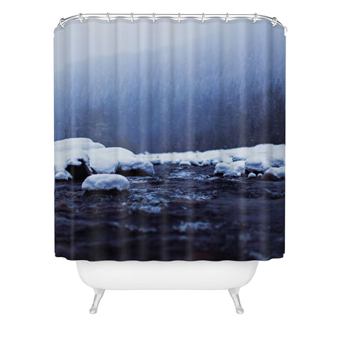 Leah Flores Nisqually River Shower Curtain