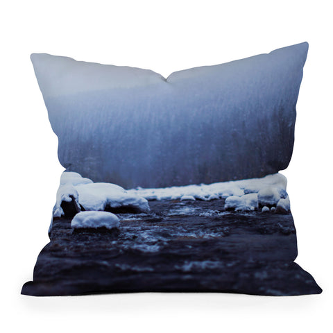 Leah Flores Nisqually River Throw Pillow