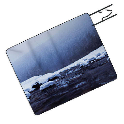 Leah Flores Nisqually River Picnic Blanket