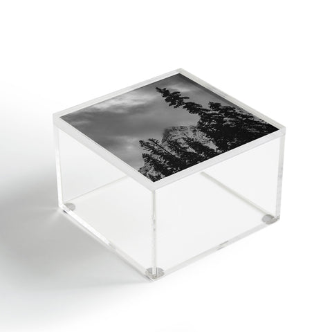 Leah Flores North Cascade Mountain Blizzard Acrylic Box
