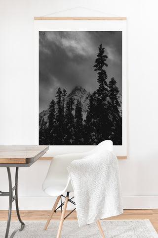 Leah Flores North Cascade Mountain Blizzard Art Print And Hanger