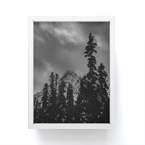 Leah Flores North Cascade Mountain Blizzard Framed Mini Art Print