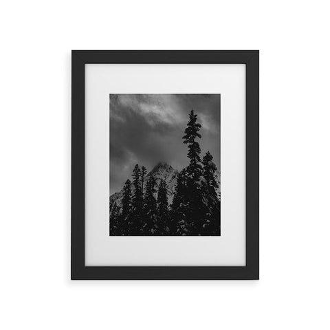 Leah Flores North Cascade Mountain Blizzard Framed Art Print