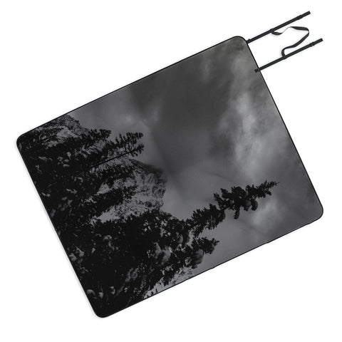 Leah Flores North Cascade Mountain Blizzard Picnic Blanket