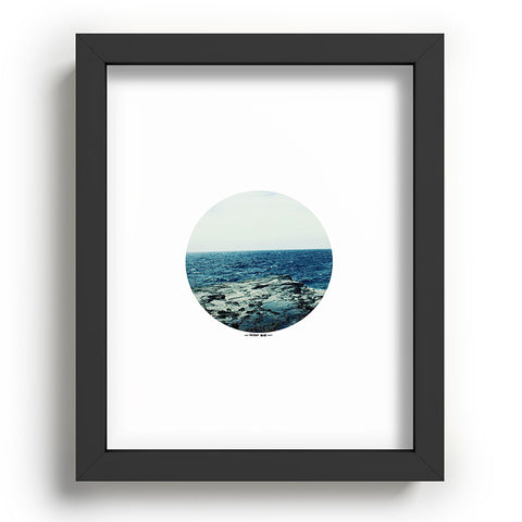 Leah Flores Ocean Blue Recessed Framing Rectangle