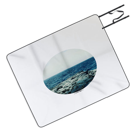 Leah Flores Ocean Blue Picnic Blanket