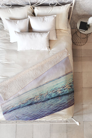 Leah Flores Ocean Dreamer Fleece Throw Blanket